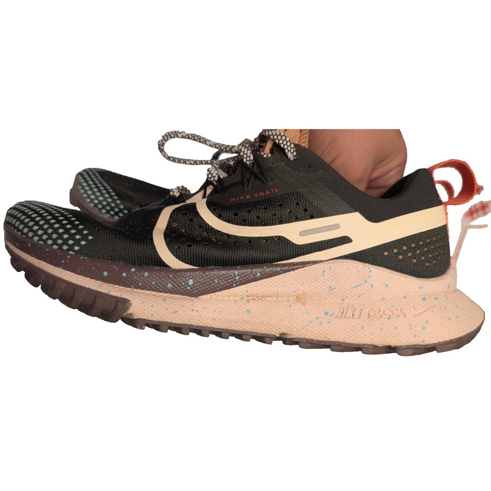 Nike React Pegasus Trail 4 Sequoia - Womens Sz 7.5 - Trail Running Hiking Shoes
